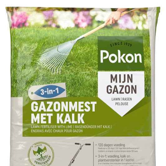 Pokon Bio Rasendünger mit Kalk - Bakker