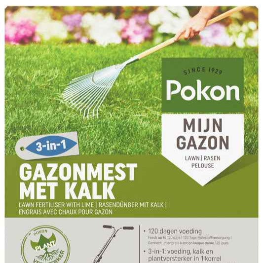 Pokon Bio Rasendünger mit Kalk - - Bakker