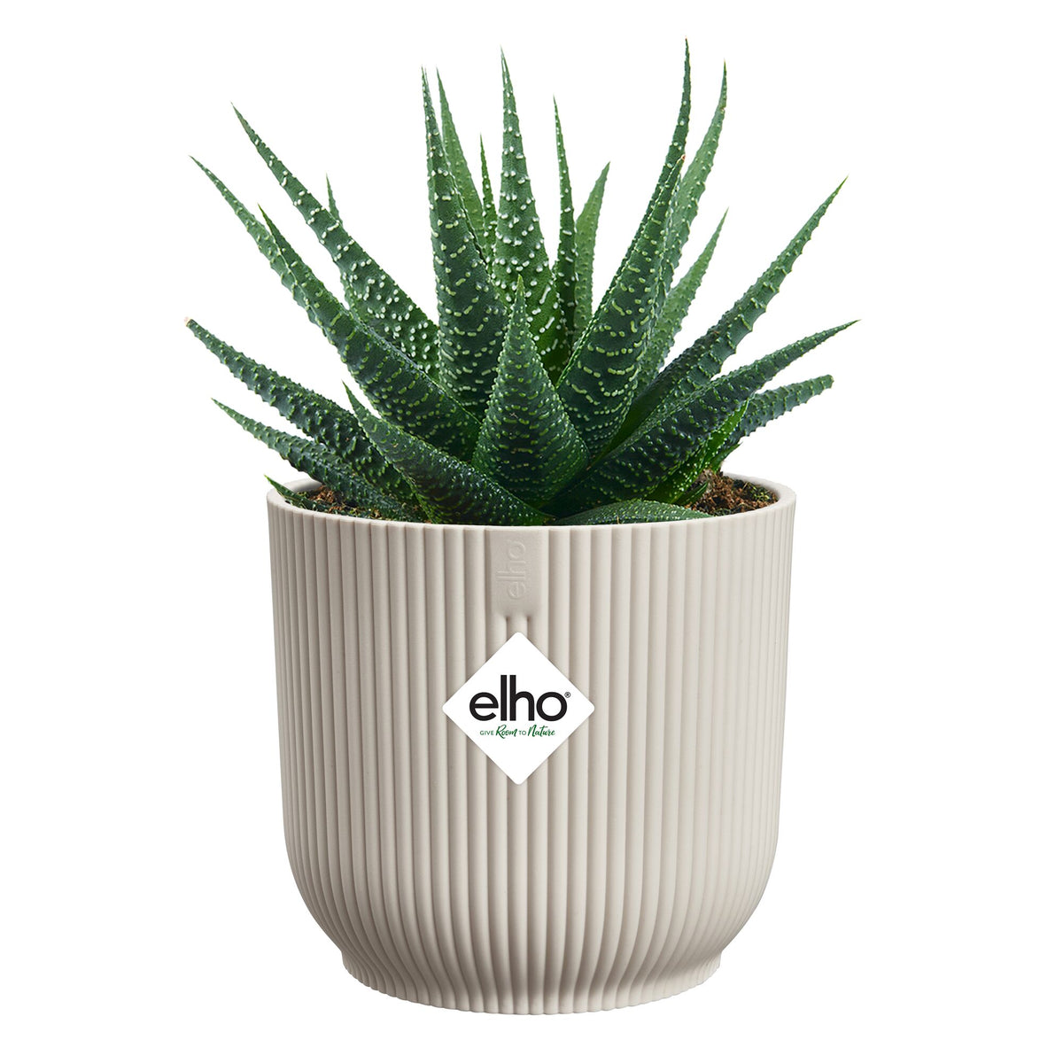 Elho Blumentopf Vibes fold rund leinenweiß - - Bakker