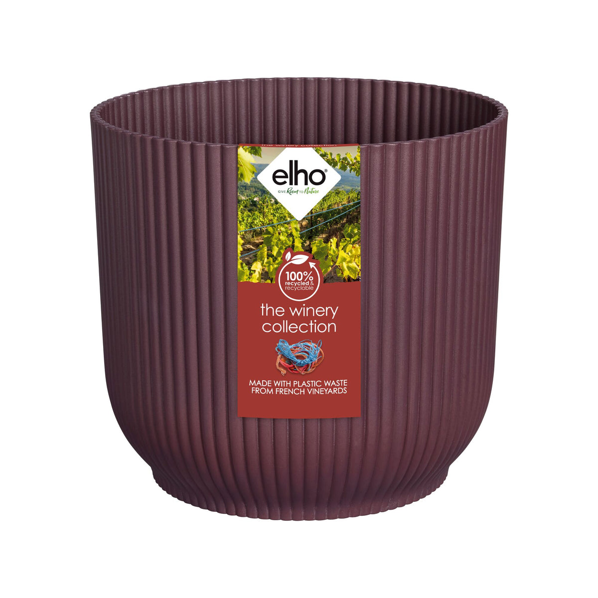 Elho Blumentopf The Winery collection Bordeauxrot - Bakker