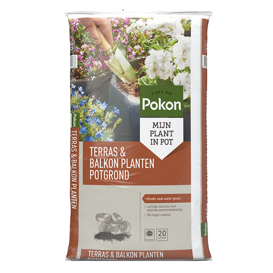 Pokon Blumenerde für Terrassen- und Balkonpflanzen - Bakker