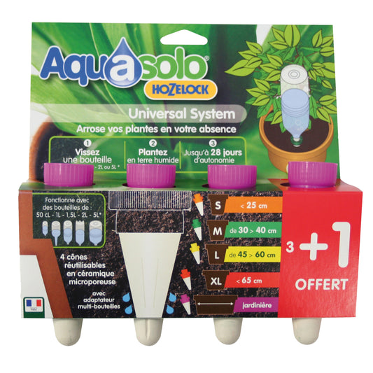 Aquasolo Bewässerungskegel speziell für Gärtnereien lila (x4) - Pflege