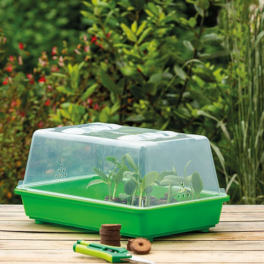 Kit mini Gewächshaus starr + Pastillen aus getrocknetem Kokos (100) - Bakker