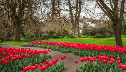 Entdecken Sie die roten Tulpen
