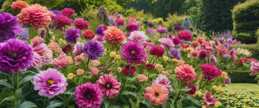 Bunte einjährige Blumen für einen lebendigen Garten
