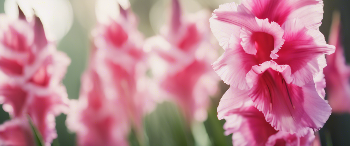 Die schönsten Sorten von rosa Gladiolen