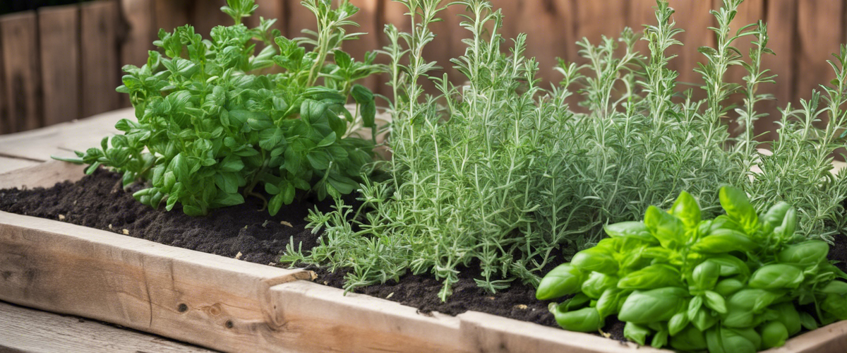 Ziehen Sie aromatische Pflanzen auf Ihrer Terrasse