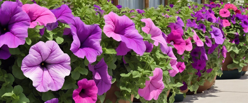 Verschönern Sie Ihren Balkon mit hängenden Petunien