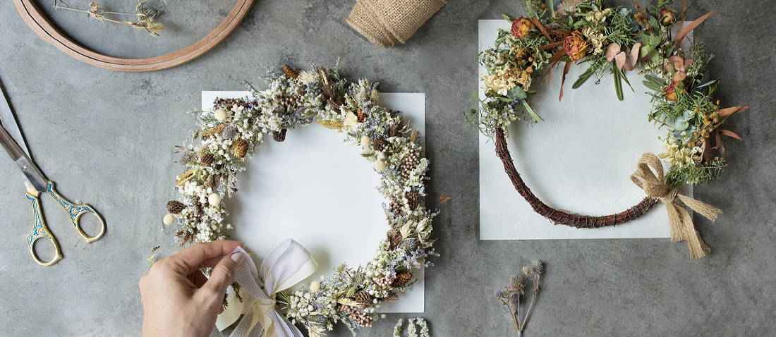 7x kreativ mit Trockenblumen