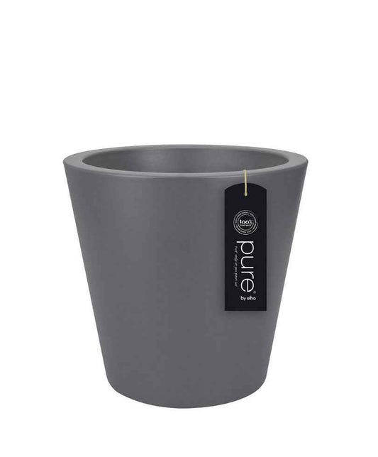 Blumentopf Elho Pure Straight rund anthrazit - Bakker