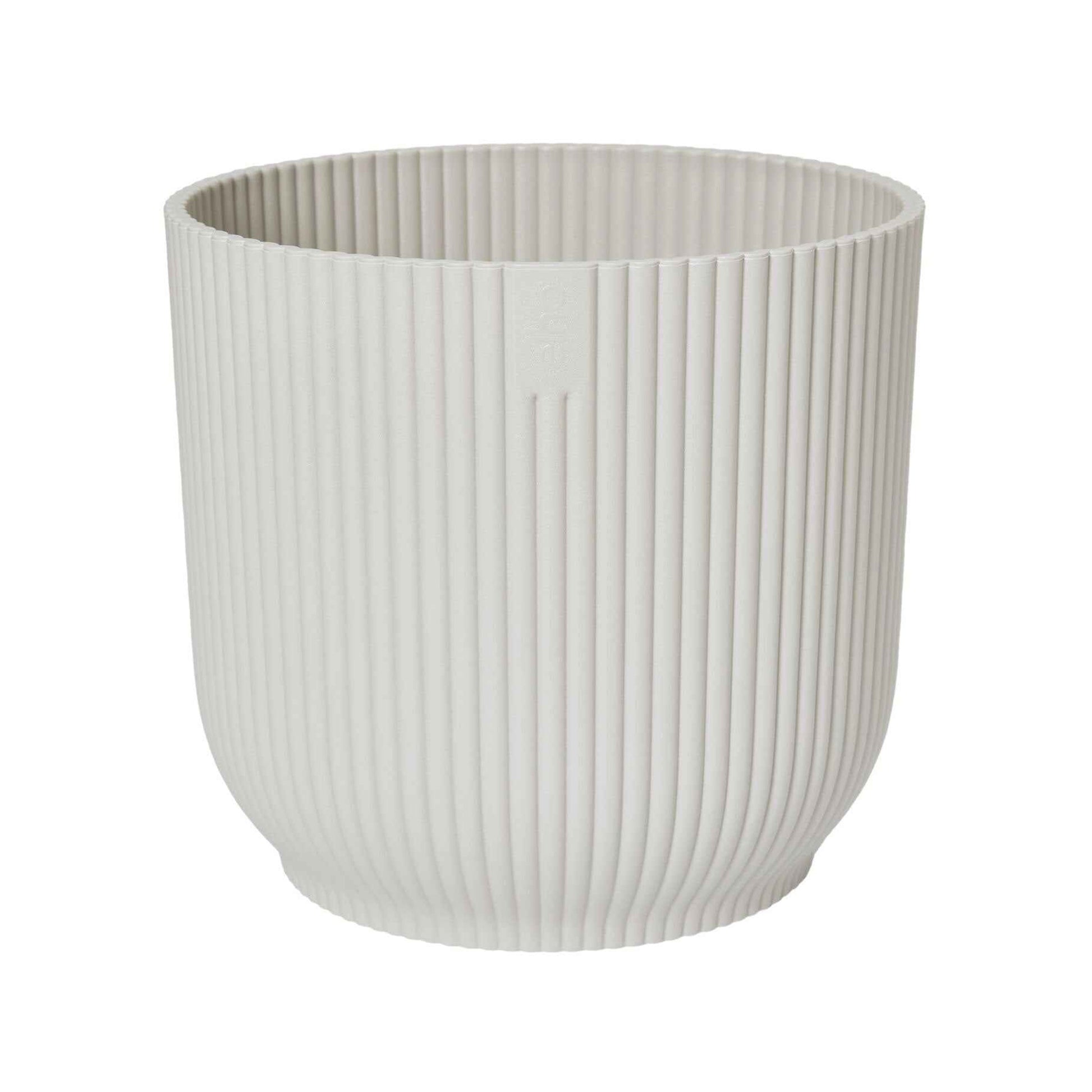 Pflege und Material - Elho Blumentopf Vibes Fold rund weiß - Innentopf - 