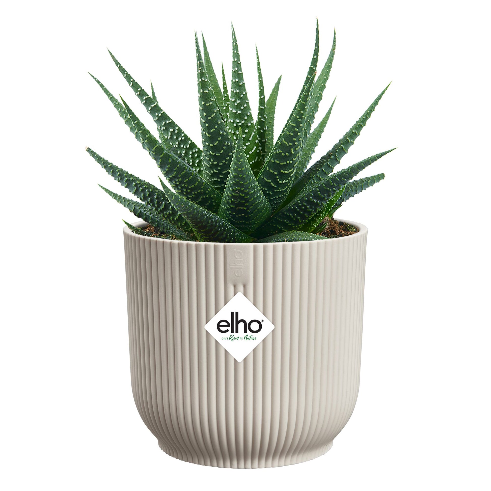 Elho Blumentopf Vibes fold rund leinenweiß -  - Bakker