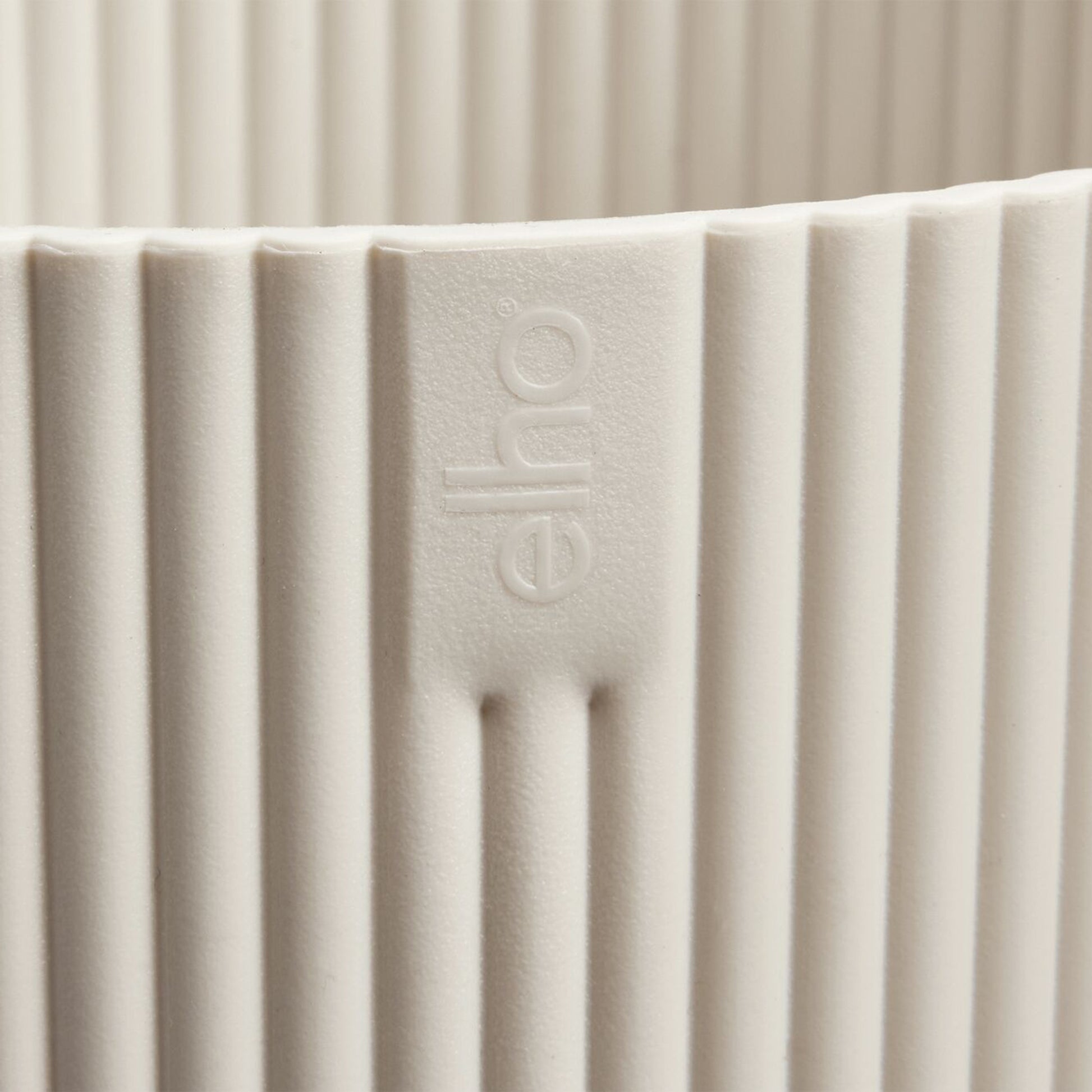 Innenblumentöpfe und Übertopf - Elho Blumentopf Vibes fold rund leinenweiß - 