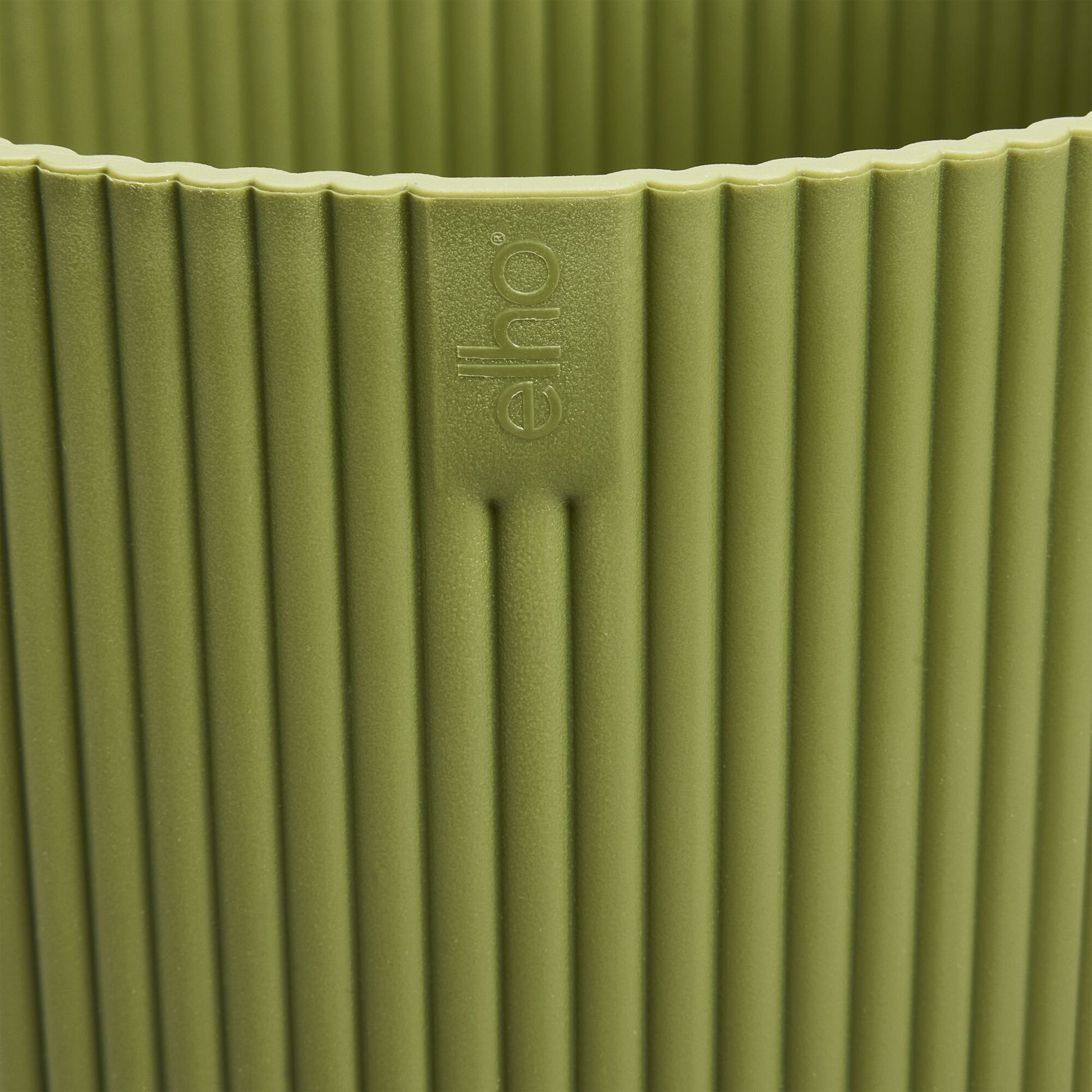  - Elho Blumentopf Vibes fold rund ferngrün - Innenblumentöpfe und Übertopf