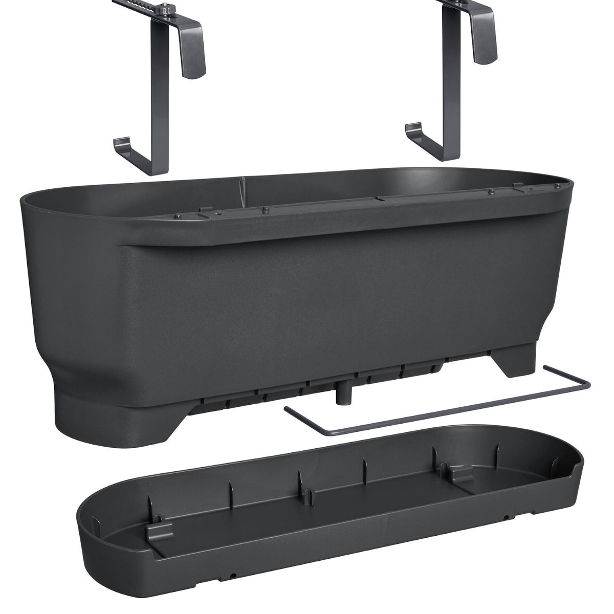 Pflanzgefäße und Blumenkästen - Balkonkasten Greenville Living schwarz - 