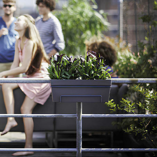 Elho Balkonkasten Loft Urban allin1 rechteckig anthrazit - Bakker