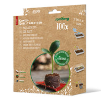 Kit mini Gewächshaus starr + Pastillen aus getrocknetem Kokos (100)