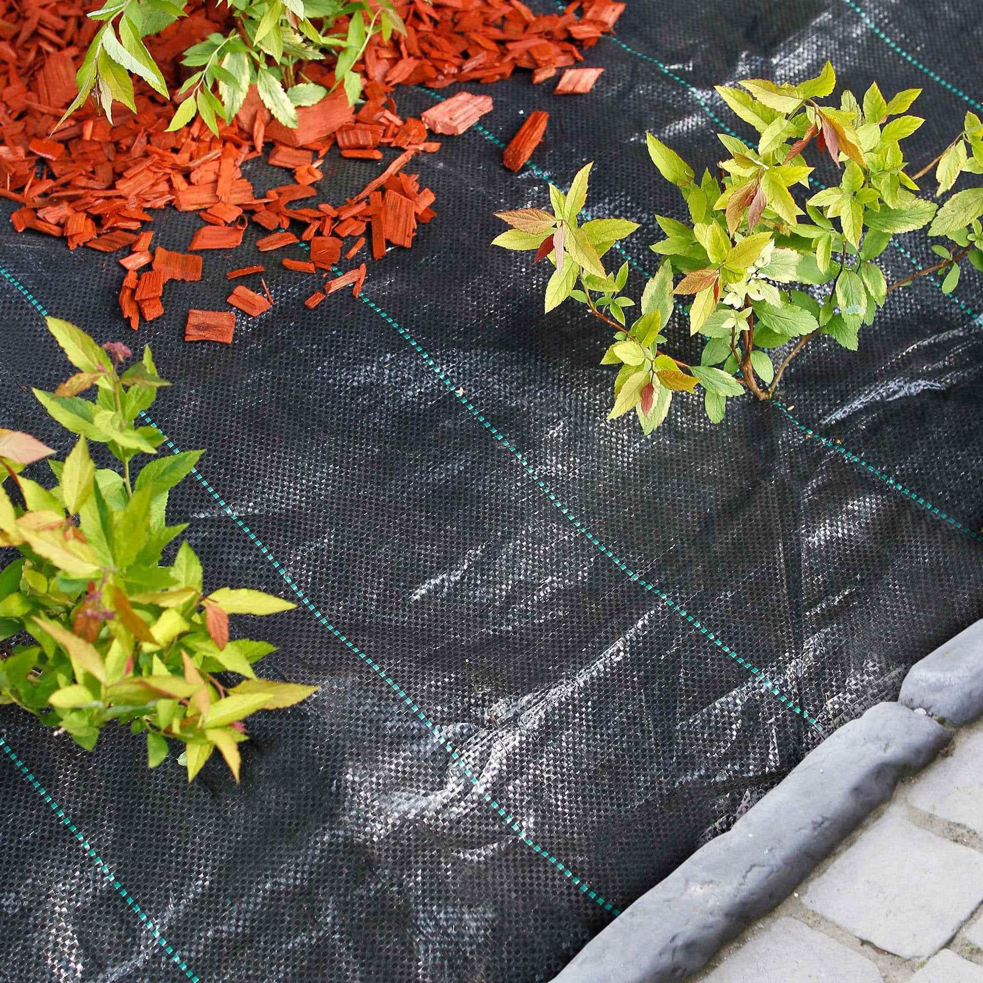 Nature Bodenmatte mit Stiften - Pflanzenfolie und Bodentuch