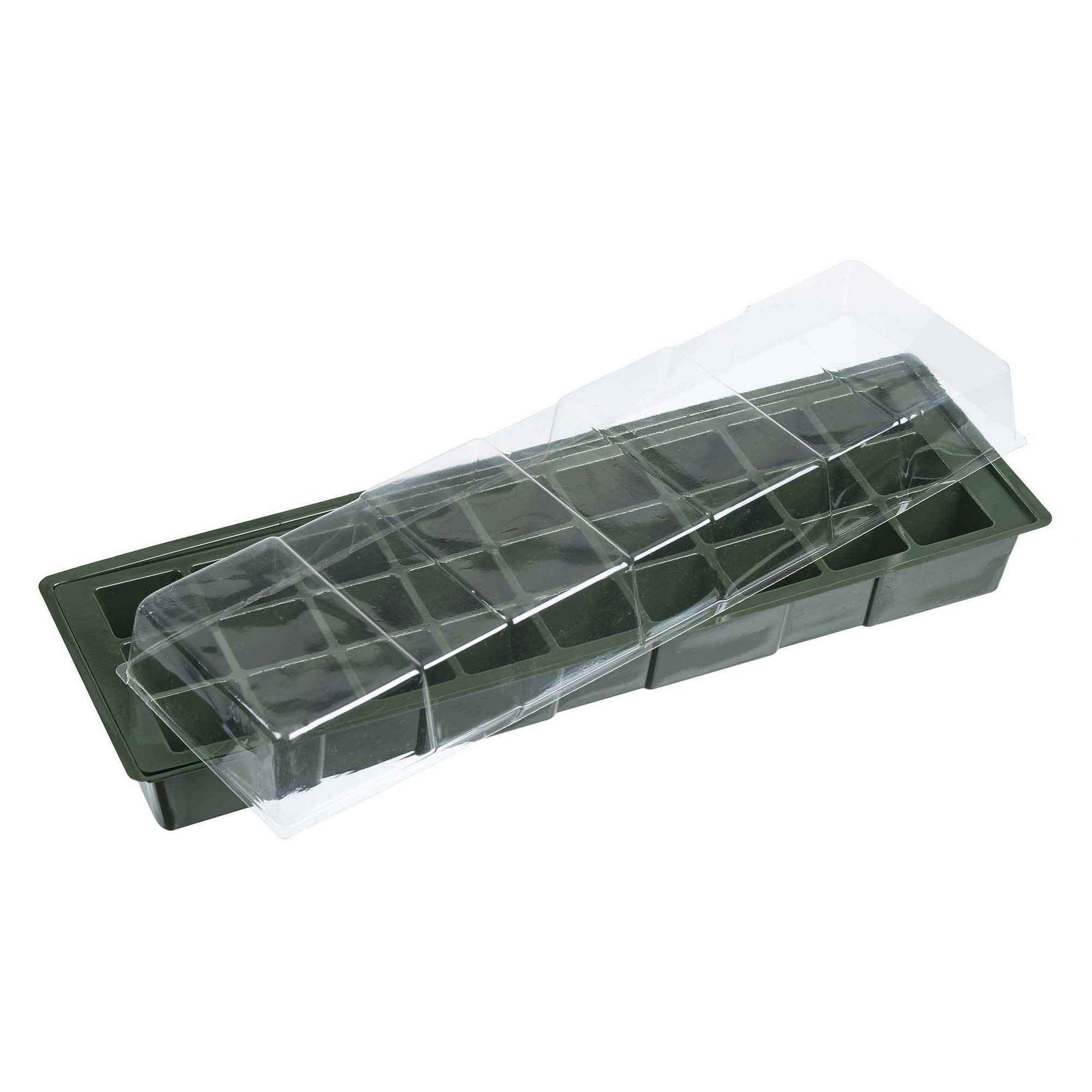 Nature Fensterbank-Anzuchtkasten aus Kunststoff grün - Anzuchtsets