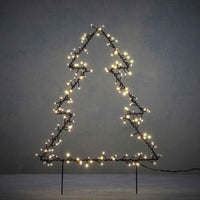 Baumförmige Gartendeko inkl. LED-Beleuchtung - Weihnachtsbeleuchtung