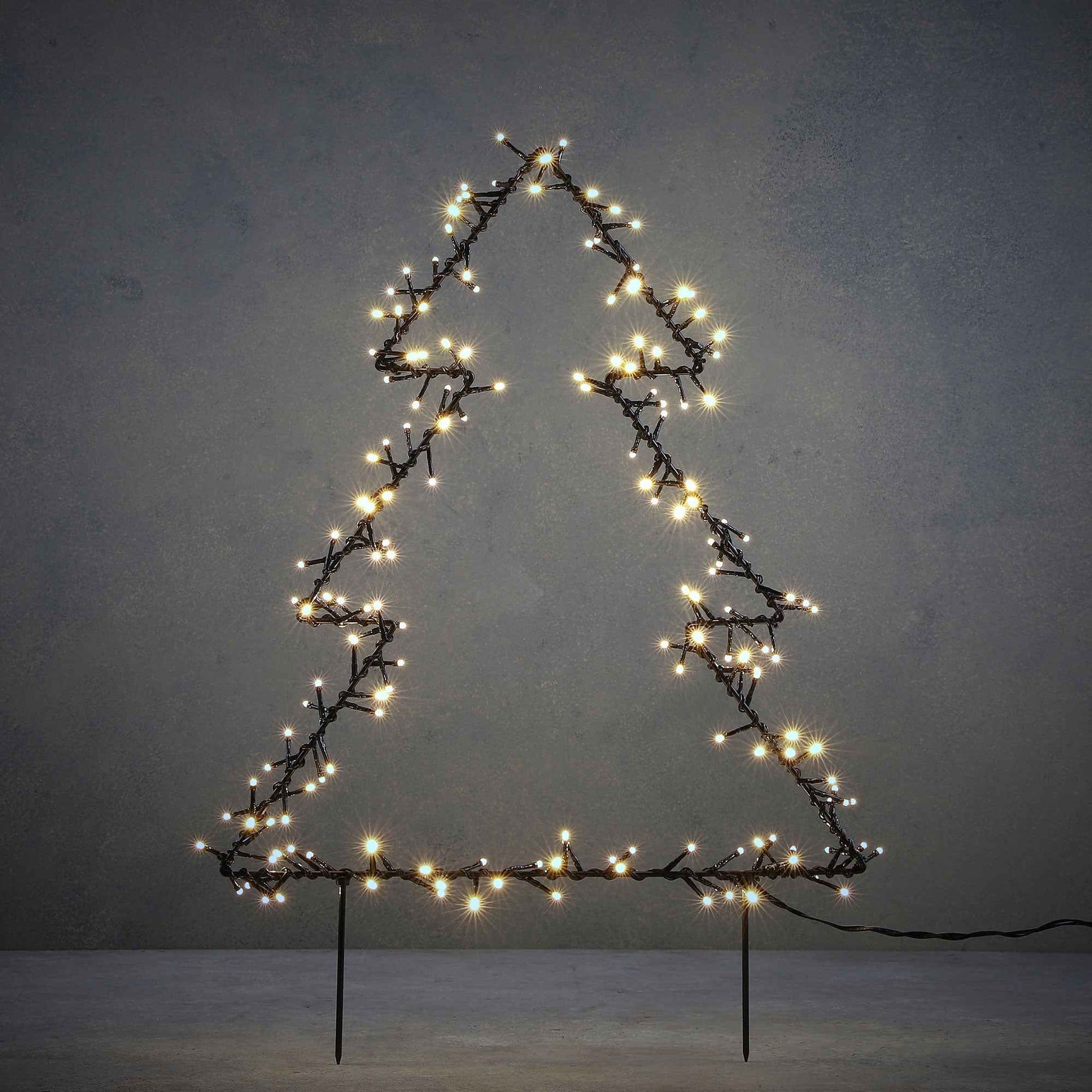 Baumförmige Gartendeko inkl. LED-Beleuchtung - Weihnachtsdekoration