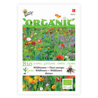 Wildblumen Mix - Biologisch 2 m² - Blumensamen - Bienen- und schmetterlingsfreundliche Pflanzen