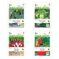 Frühlingsgemüsepaket 'Frischer Frühling' - Biologisch - Gemüsesamen - DIY-Gemüsepaket