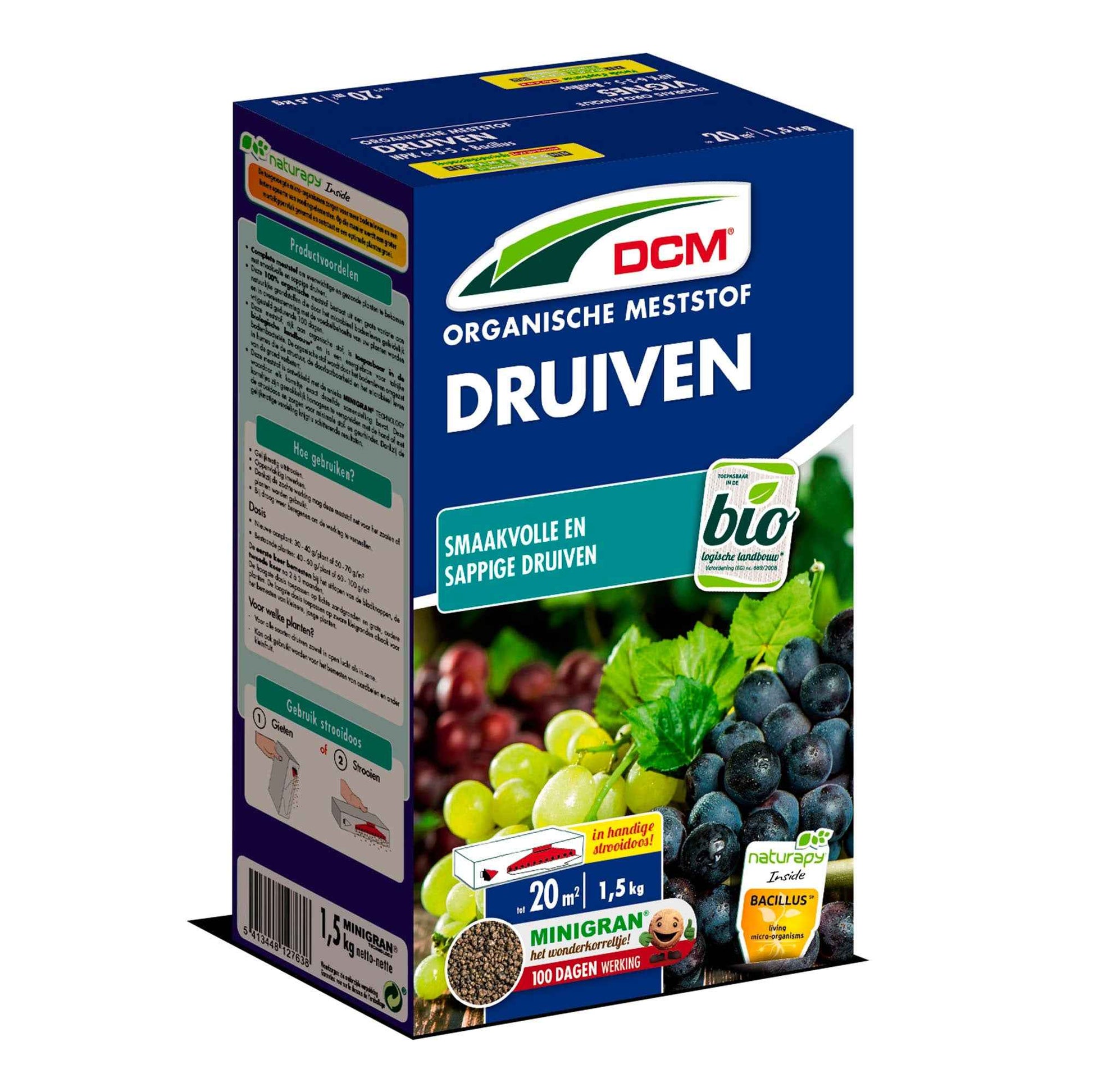 Pflanzenernährung für Trauben - Biologisch 1,5 kg - DCM - Düngemittel