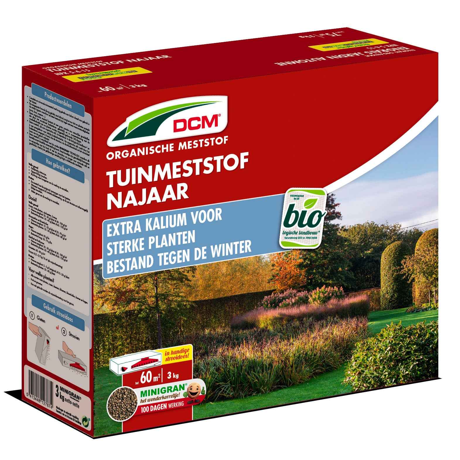 Rasendünger für den Herbst - Biologisch 3 kg - DCM - Düngemittel