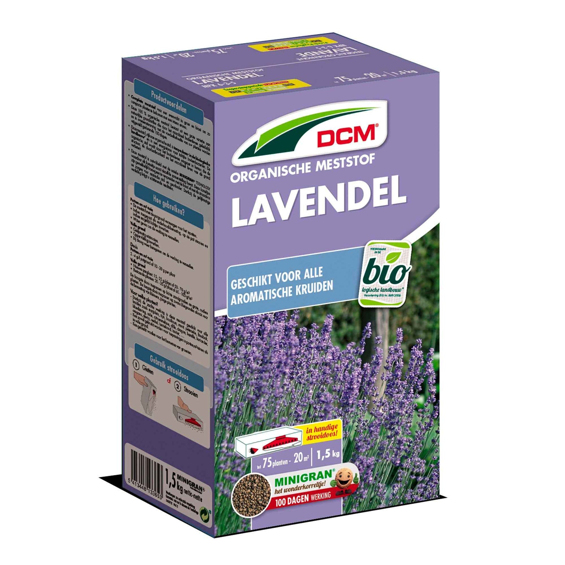 Pflanzennahrung für Lavendel - Biologisch 1,5 kg - DCM - Düngemittel