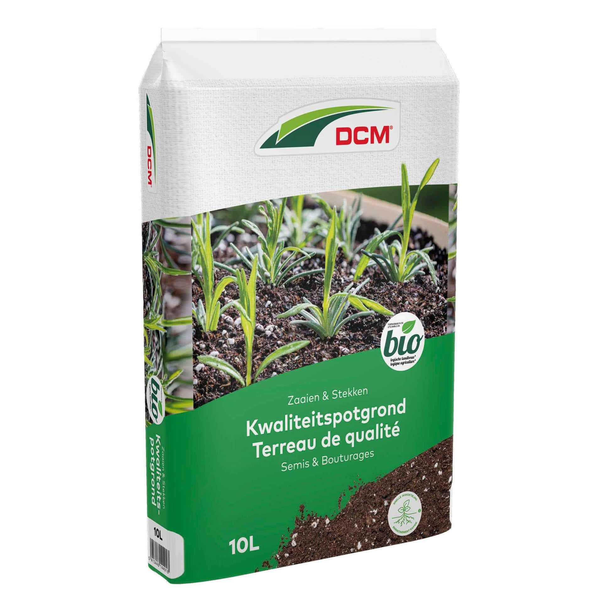 Blumenerde für Aussaat und Stecklinge - Biologisch 10 Liter - DCM - Biologische Pflanzennahrung