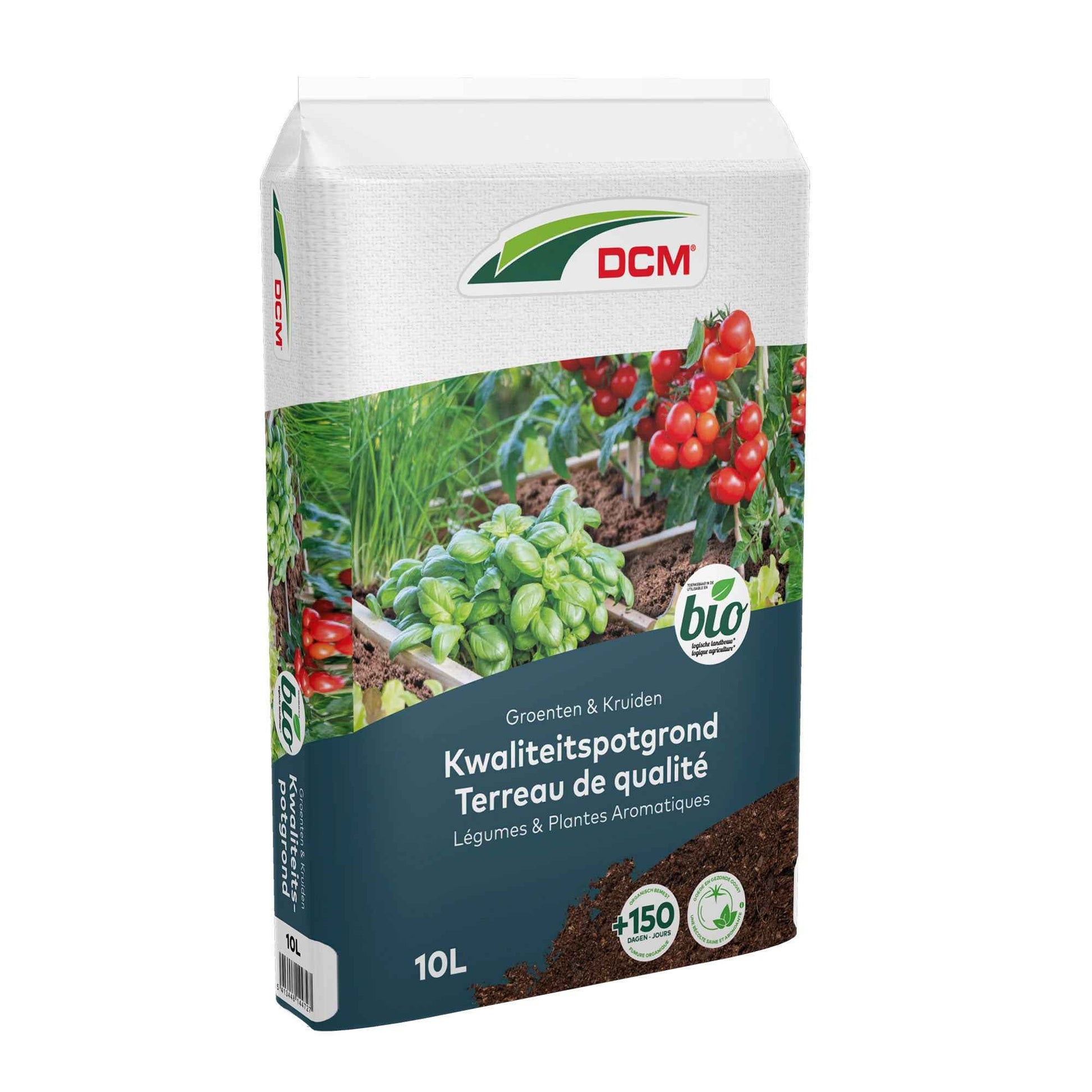 Blumenerde für Gemüse und Kräuter - Biologisch 10 Liter - DCM - Bio-Blumenerde