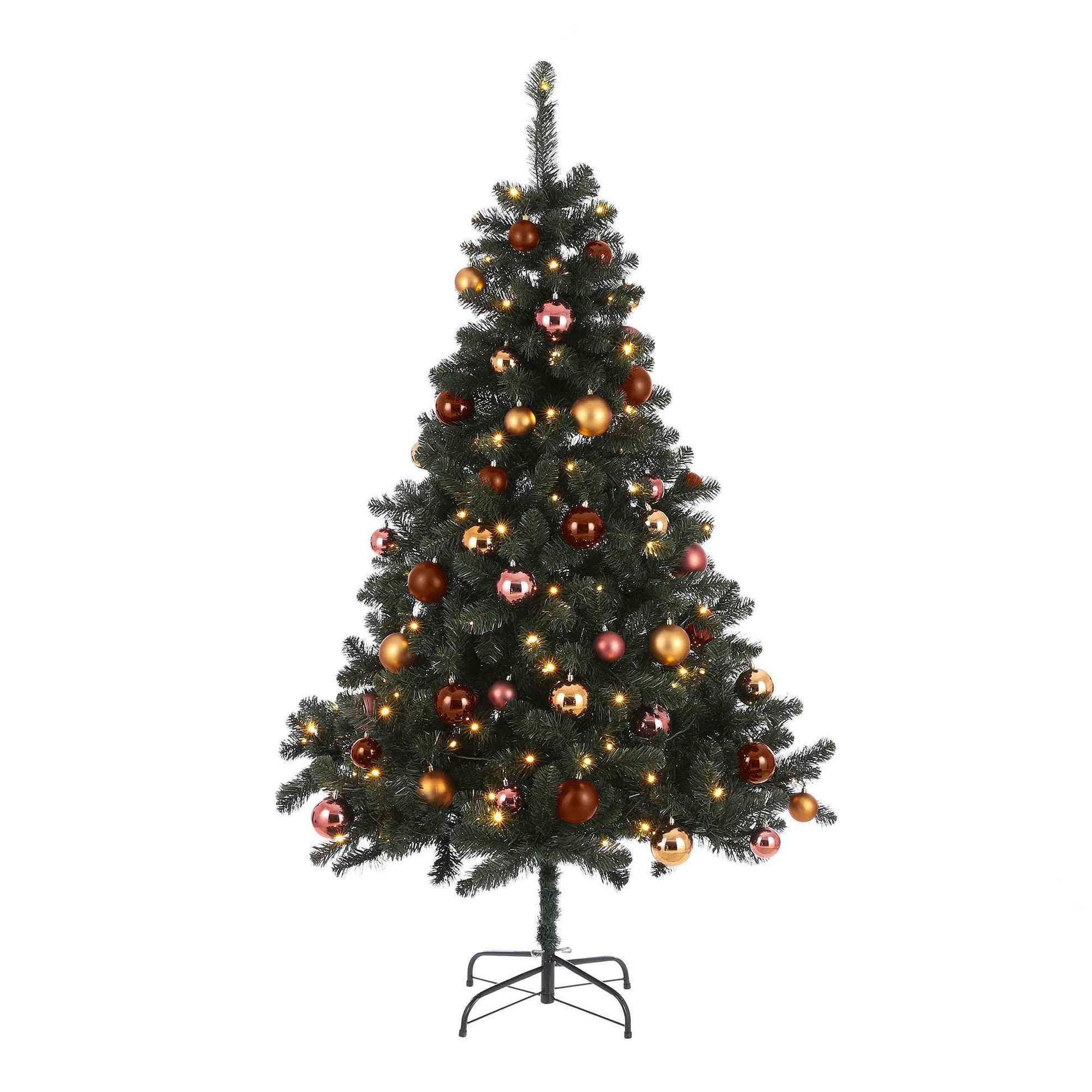 Künstlicher Weihnachtsbaum Black Box Trees 'Fynn' inkl. Ornamente und LED-Beleuchtung - Weihnachtskollektion