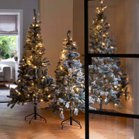 Künstlicher Weihnachtsbaum 'Millington grün gefrostet' inkl. LED-Beleuchtung - Kunstweihnachtsbäume