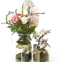 Ecoglass Flasche Vasenmodel 'Nobles' - Trockenblumen